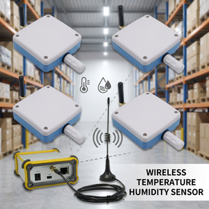 Easemind 4 Sets Lora RF 433MHz Waterproof Remote <b>Temperature</b> & Humidity Transmitter with CE RoHS Certification - Product Image 1