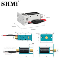SHMi SM01C 12V 24V Verrou électrique sans clé à sécurité intégrée, verrouillage en cas de panne de courant / déverrouillage en cas de coupure de courant, solénoïde à service continu, modèle pur