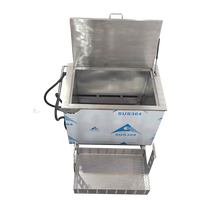 Nouvelle machine de nettoyage à ultrasons industrielle électrique 215L avec réservoir chauffant en acier inoxydable 304 pour usage commercial en cuisine et hôtel