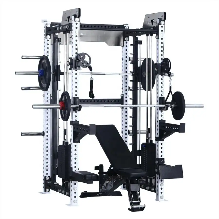 Gym Mutli Function Station Fitness Equipment Smith machine crossover multi station gym Squat Power Rack