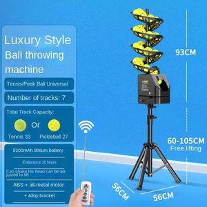 Lanciatore di Palline Professionale Portatile in ABS, Attrezzatura per Allenamento <span class=keywords><strong>Tennis</strong></span> e Pickleball con Telecomando, 27/33 Palline - Product Image 4