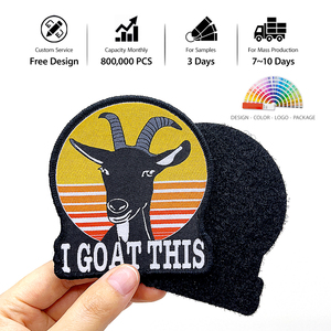 Tùy Chỉnh Thân Thiện Với Môi Vải Dệt Các Bản Vá Lỗi Sắt Trên Quần Áo Cho Velcro Phù Hiệu Với Hình Dạng Hoa Thêu May Trên Phong Cách Các Bản Vá Lỗi - Product Image 1