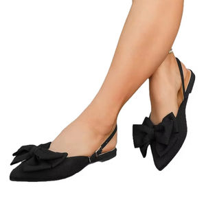 Sandalias Planas de Talla Grande para Mujer 2026 - Punta Cerrada con Lazo, Zapatos de Verano sin Talón y Fáciles de Poner - Product Image 5