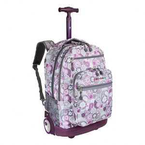Free sample Water-Resistant, <b>Wheeled</b>, Rolling <b>Backpack</b> with Large Capacity for Unisex Travel Laptops - Product Image 5