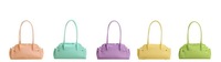 Nouveau Sac à Bandoulière Grande Capacité pour Femme en PVC Transparent avec Fermeture Éclair, Couleur Bonbon, pour la Plage, avec Détail de Verrouillage