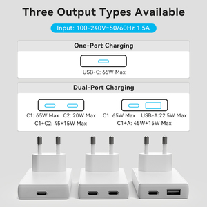 65W Gan Nhanh Chóng Phí Loại C <span class=keywords><strong>USB</strong></span> Nhanh Chóng Sạc 65W Siêu Nhanh Sạc Adapter - Product Image 5