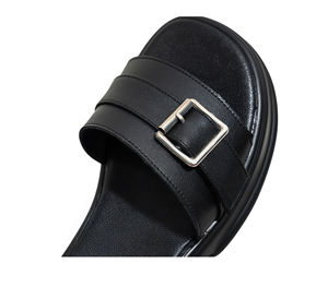 รองเท้าหนังแท้สำหรับผู้หญิง - พื้นกันลื่น หนังวัวนุ่ม แต่งขนม้า ส้นสูง 5 ซม. แฟชั่นฤดูใบไม้ผลิ/ฤดูใบไม้ร่วง สไตล์คนเมือง - Product Image 6