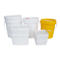 Bon marché, récipient de qualité alimentaire 3L incassable, seau à peinture à l'huile en plastique de 1/2/3/4/5/6 gallons avec bec verseur