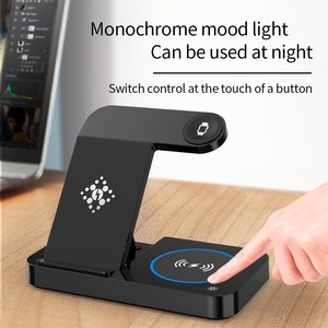 <span class=keywords><strong>Gadgets</strong></span> de oficina Accesorios Venta al por mayor Escritorio 3 en 1 Cargador inalámbrico con soporte de luz nocturna para <span class=keywords><strong>iPhone</strong></span> 15 Pro Max para Samsung - Product Image 3