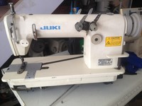 Jukis – Machine à coudre industrielle, grande vitesse, lit plat, parallèle, Double aiguille, Double chaîne, 380