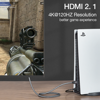 Câble HDMI 2.1 certifié ULT-unite 1m 2m 3m 8K 60Hz 4K 120Hz 48Gbps HDMI 2.1v Câble audio et vidéo ultra haute vitesse 8K HDMI