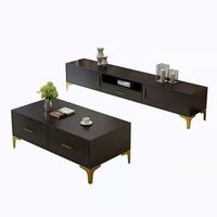 Meuble TV et table d'appoint combinés pour l'Europe du Nord, style moderne et compact