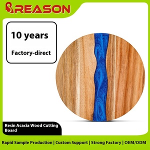 <span class=keywords><strong>Planche</strong></span> à découper personnalisable en résine époxy durable et bois de rose pour la cuisine, plateau à fromages et charcuterie - Product Image 2
