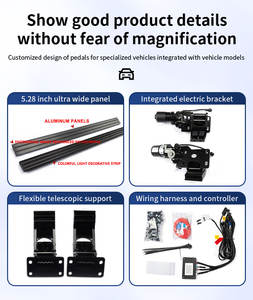Contrôle de l'application téléphonique avec lumières colorées LED marchepied latéral électrique pour <span class=keywords><strong>Jeep</strong></span> <span class=keywords><strong>Wrangler</strong></span> JK JL JT Threshold Marchepied - Product Image 5