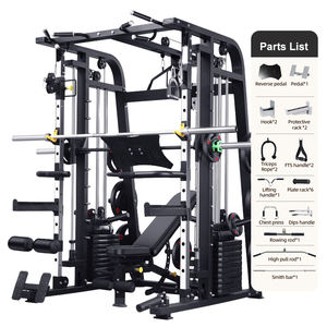 Rack per Squat Commerciale per Allenamento di Forza Smith Machine Attrezzatura da Palestra Multifunzionale Macchina Multifunzione - Product Image 4