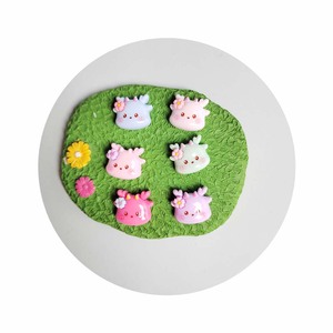 Cabochons en résine à dos plat, motif dragon bébé de dessin animé mignon, pour épingles à cheveux, scrapbooking, coques de téléphone, artisanat DIY, nail art, décoration de slime - Product Image 3