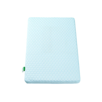 Matelas pour enfants en fibre d'air double face et double tissu, personnalisable et en gros, avec couche d'air rafraîchissante, maille 3D et housse amovible