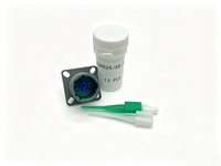 Connecteur circulaire femelle en alliage d'aluminium plaqué or série MIL-DTL-D38999 D38999/20WB35PN pour applications automobiles, à sertir par soudure