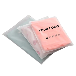 Bolsa de Plástico PE con Cierre Deslizante Negro Mate, Impresa con Grabado Personalizado de Alta Calidad, para Zapatos, Calcetines, Ropa y Ropa Interior - Product Image 1