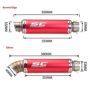 Modification du tuyau d'échappement <span class=keywords><strong>de</strong></span> <span class=keywords><strong>moto</strong></span> pour Z900 R1 Race 600 S1000RR <span class=keywords><strong>GP</strong></span> 76, section arrière universelle - Product Image 2