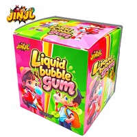 Vente en gros de chewing-gums aromatisés aux fruits inspirés de TikTok et de chewing-gums liquides amusants, bonbons d'Halloween