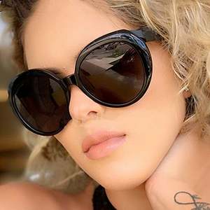 Gafas de Sol Redondas Extra Grandes con Logotipo Personalizado, Novedades, Alta Calidad, Personalidad, para Hombre y Mujer, Protección UV400 - Product Image 1