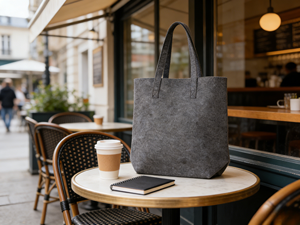 Groothandel op maat gemaakte logo dames handtassen van effen kleur, open sluiting, zomerse vilt tassen voor winkelen & dagelijks gebruik - Product Image 6