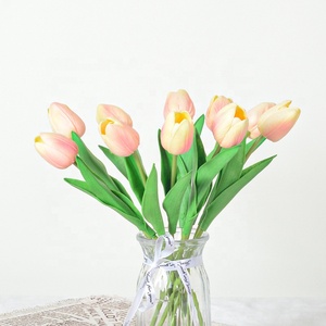 Tulipani viola di alta qualità fiori laurea festa della mamma del ringraziamento casa decorazione di nozze Multi-colore tulipani artificiali - Product Image 6