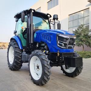 Tracteur diesel 4x4 de 70 CV de fabrication chinoise avec moteur Yunnei, cabine et puissance élevée pour les vergers et les exploitations agricoles - Product Image 4