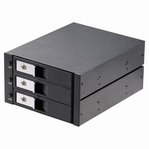 带冷却风扇的非estech <span class=keywords><strong>3</strong></span>托架热插拔存储<span class=keywords><strong>3</strong></span>.5英寸硬盘笼SAS SATA <span class=keywords><strong>2</strong></span>光驱机箱 - Product Image 1