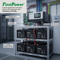 FirstPower LFP1250L 12V 50Ah con BMS Integrado para Carritos de Golf y Herramientas Eléctricas, Sistema Híbrido Solar, Energía de Respaldo
