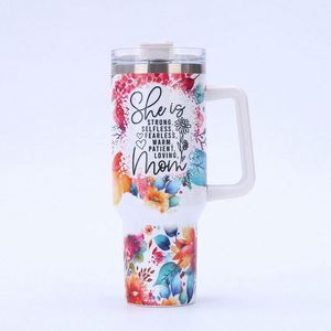 2024 New Design Promotional <b>Cheap</b> 304 Stainless Steel Thermos Car Cup for Cold Drinks Cup 40oz with Handle - Product Image 1