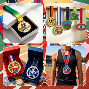 Medaglia Personalizzata per Maratona, 5K, 10K, Mezza Maratona, Premio per Chi Supera la Gara con Nastro, Ricordo per Atleti, Souvenir per Eventi Sportivi - Product Image 6