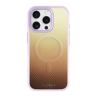 Coque de téléphone à panneau arrière magnétique remplaçable pour iphone 17 / 17pro/17promax/17air avec le marron à pois dorés