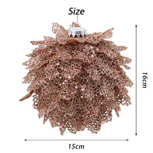 Arbre de Noël en mousse personnalisé de haute qualité ornements suspendus décoration festive en forme de fleur pour les fêtes bricolage ornement de noël - Product Image 5