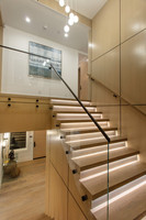 Escalier en colimaçon en métal d'intérieur de haute qualité avec des marches en bois