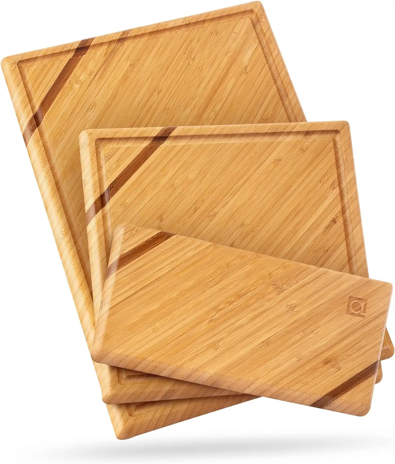 3pcs Bamboo Cutting Board Luxury Organic Wood Cutting Boards for Kitchen