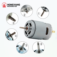 Moteur micro DC à aimant permanent RS380 385, commande PWM personnalisée, IP66, moteur de précision pour laboratoire, idéal pour ventilateurs et projets DIY – Vente directe usine