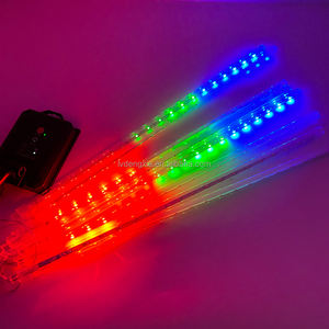 80cm <span class=keywords><strong>8tube</strong></span> 576LED pluie de météores lumières de pluie neige chute lumière extérieure pour arbre de noël énergie solaire météore automne chaîne décor - Product Image 1