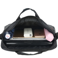 Sac d'ordinateur professionnel 15,6 pouces, étui pour ordinateur portable, sac à main portable noir pour ordinateur portable