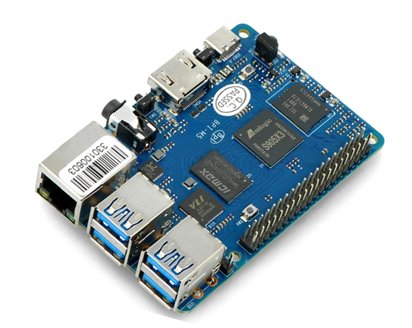 Banana PI M5 BPI-M5 Amlogic S905X3 Quad Core  Mali G31 4GB LPDDR4 RAM 16GB eMMC Support Linux Ubuntu Debian Single Board