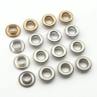 Œillets métalliques ronds 3MM 4MM 5MM 100 pièces/paquet pour DIY, scrapbooking, chaussures et vêtements, nickel 5mm