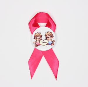 3 英寸玫瑰花 75毫米丝带胸针徽章材料套装，DIY 按钮制作材料，用于庆祝使用 - Product Image 5