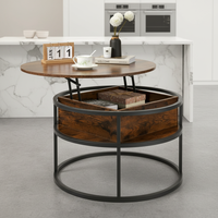 Ensemble de tables basses gigognes Combohome de luxe en bois massif, design durable, écologique et portable pour salon moderne