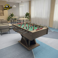 Table de baby-foot autoportante d'intérieur en ardoise et bois massif, design personnalisé, meilleure vente usine