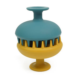 Masajeador de pelo limpio de silicona al por mayor cepillo para perros antideslizante fácil de limpiar cepillo de aseo para perros - Product Image 4