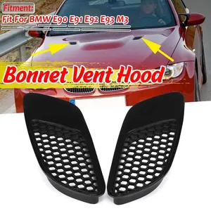 Một cặp xe phía trước không khí Scoop nắp ca-pô Vent mui xe Vent louvers cho BMW E90 E91 E92 e93 M3 ABS nhựa Air Vent chỉ cho bất M3 mô hình