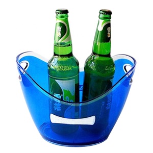 Thỏi Đá Xô Nhựa KTV Bar Bia Xô Đôi Xử Lý Xô Đá Tùy Chỉnh Màu Sắc Và Logo - Product Image 3