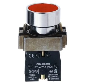 Manhua XB2-BA42 Đỏ Flush push button chuyển 22mm mùa xuân trở lại 1Nc - Product Image 2