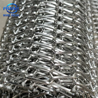 Bande transporteuse en maille métallique en acier inoxydable de 10 m de long et 600 mm de large, technique de tissage pour la collecte des œufs, la découpe et la soudure offertes